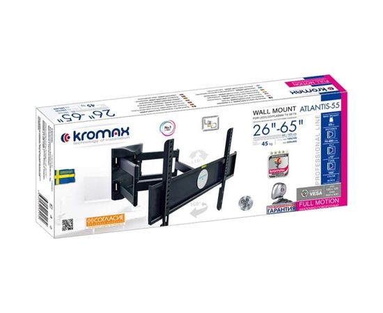 TV кронштейн Kromax ATLANTIS 55 black 29008 – изображение 2