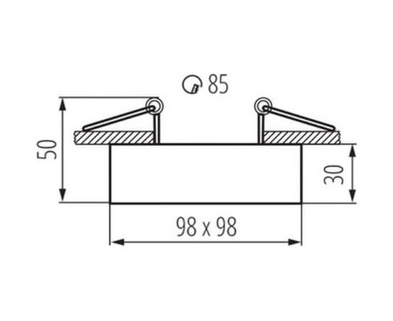 Точечный светильник KANLUX для потолка MINI GORD DLP-50-W/ 28780 – изображение 2