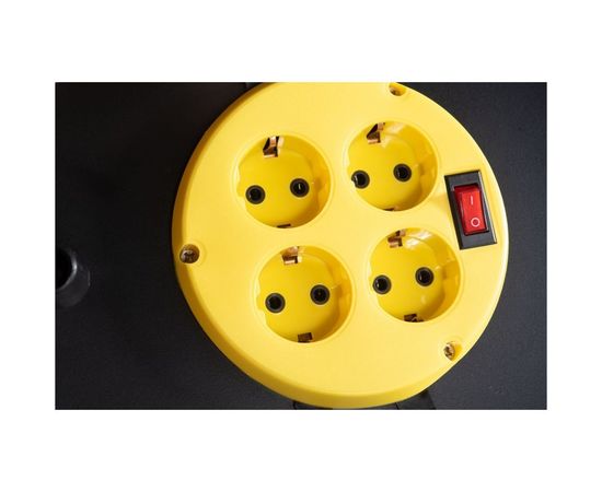 Силовой удлинитель на катушке Inforce 4 гнезда, с/з КГт 3х2,5 16A 30м IP44 09-15-03 – изображение 6