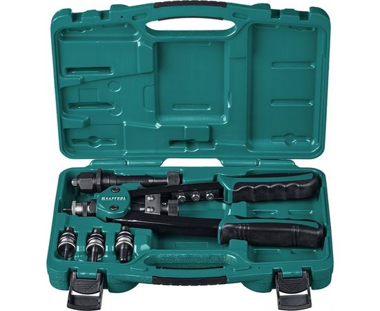 Комбинированный двуручный заклепочник Kraftool Combo2-M10 в кейсе 31181, резьбовые М5-М10, 31181 – изображение 7