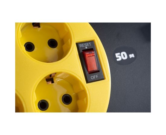 Силовой удлинитель на катушке Inforce 4 гнезда, с/з КГт 3х2,5 16A 50м IP44 09-15-04 – изображение 8