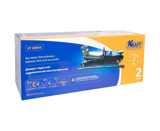 Подкатной низкопрофильный домкрат KRAFT 80-360 KT 820010 – изображение 2