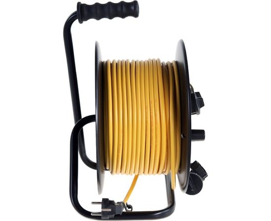 Силовой удлинитель на катушке Inforce 4 гнезда, с/з ПВС 3х1,5 16A 50м IP44 09-15-06 – изображение 5