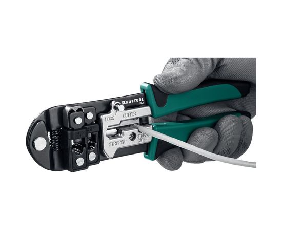 Кримпер KRAFTOOL универсальный, RJ45, RJ11/RJ12 22699 – изображение 6