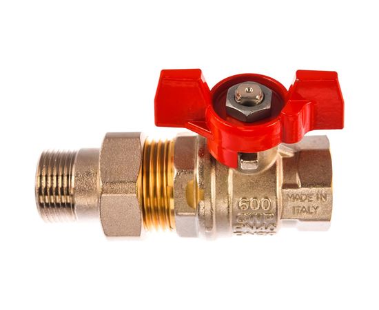 Шаровой кран RuB с накидной гайкой ("американка"), 3/4" DN20 PN40, ВР-ВР, серия MILANO (S.90) S90E36 