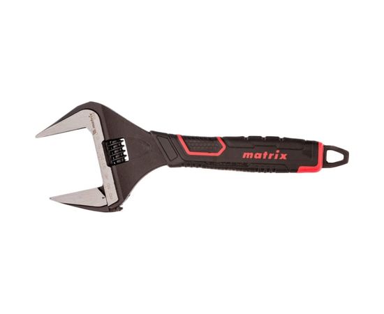 Разводной ключ MATRIX PRO тонкие губки фосфатированный 2-х компонентная рукоятка 300 мм 15579 