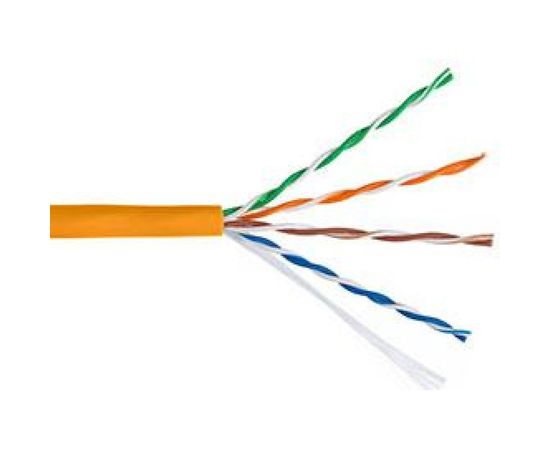 Кабель NETLAN U/UTP 4 пары, категория 5e, внутренний, LSZH, оранжевый, 305м EC-UU004-5E-LSZH-OR 