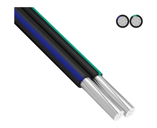 Самонесущий провод СИП-4 REXANT 2x16,0 кв.мм 100 м ГОСТ 01-8890-2 