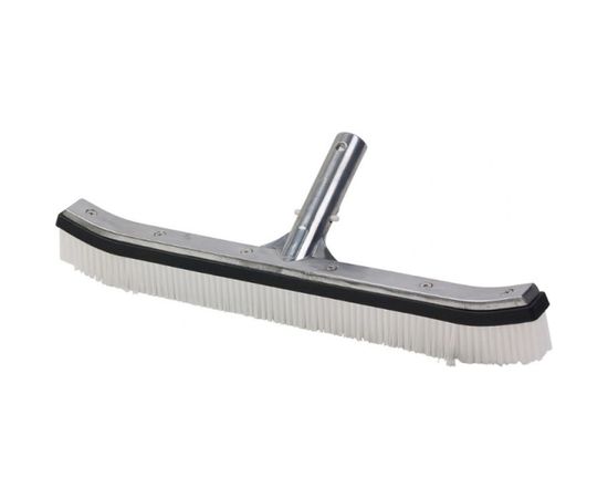 Усиленная щетка для чистки бассейна CHEMOFORM DELPHIN с закругленными краями 45см, черная 2500053DP 