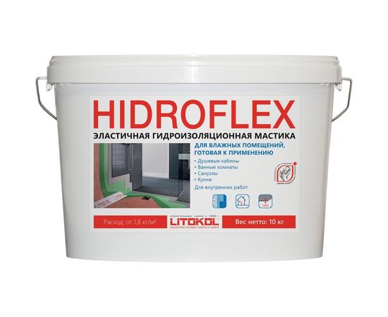 Мастика LITOKOL HIDROFLEX-гидроизол, 10 кг bucket 482570003 