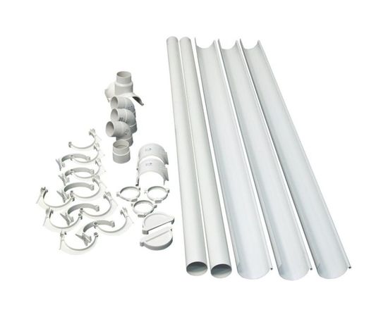 Комплект водосточной системы Murol ПВХ белый K2-L6H3W 