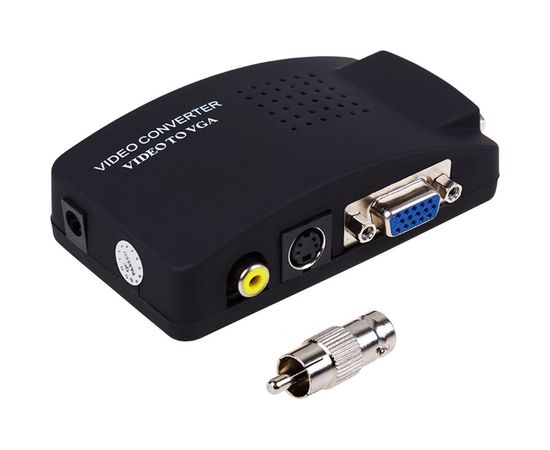 Конвертер REXANT BNC\RCA + S-video на VGA в комплекте переходник гн. BNC – шт. RCA 17-6932 