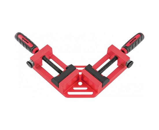 Быстрозажимная угловая струбцина MATRIX 65/65 мм, обрезиненные рукоятки 20322 