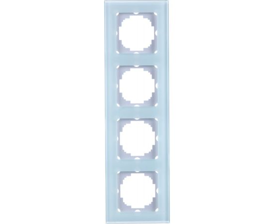 Рамка Nilson Selene 4-ая стекло белый 23WH0094 – изображение 5