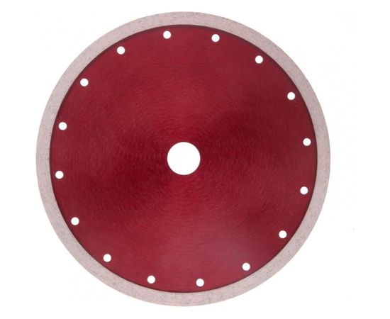 Диск алмазный отрезной сплошной тонкий по керамограниту (230х25.4 мм; 2.1х10 мм; мокрый рез) MATRIX 730847 – изображение 2