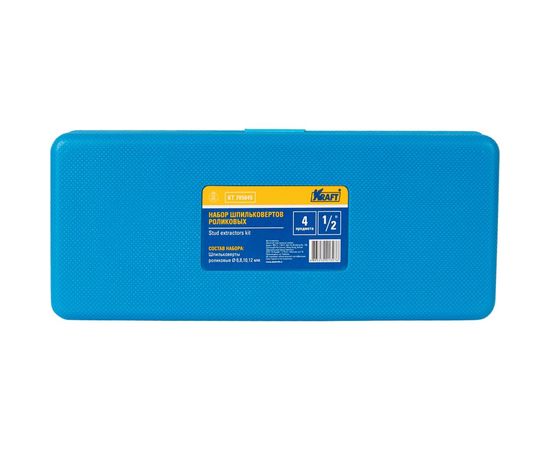 Набор роликовых шпильковертов KRAFT 1/2 6,8,10,12 мм, 4 штуки KT 705045 – изображение 2