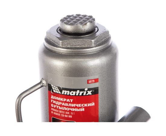 Гидравлический бутылочный домкрат MATRIX MASTER 50729 – изображение 2