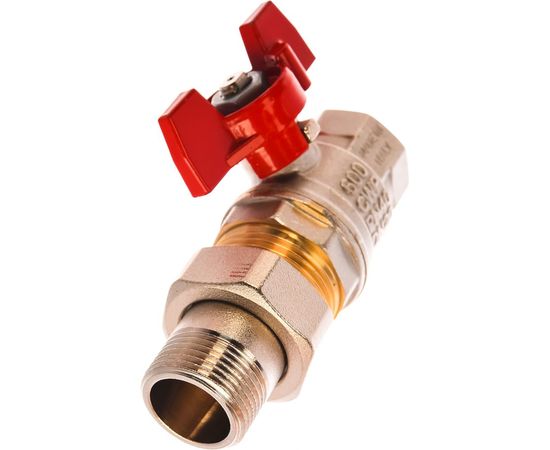 Шаровой кран RuB с накидной гайкой ("американка"), 3/4" DN20 PN40, ВР-ВР, серия MILANO (S.90) S90E36 – изображение 3