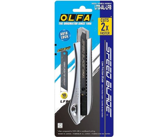 Нож OLFA с сегментированным лезвием, 18 мм OL-LTD-AL-LFB – изображение 2