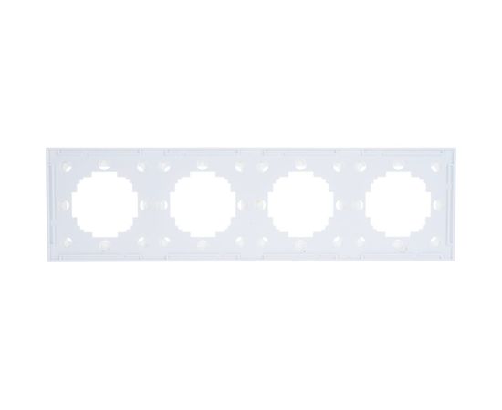 Рамка Nilson Selene 4-ая стекло белый 23WH0094 – изображение 3