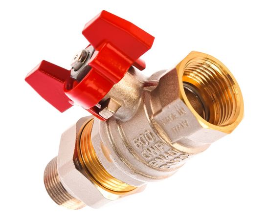 Шаровой кран RuB с накидной гайкой ("американка"), 3/4" DN20 PN40, ВР-ВР, серия MILANO (S.90) S90E36 – изображение 4