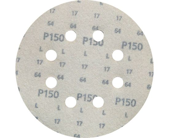 Круг шлифовальный на липучке siaone 1944 (50 шт; 125 мм; 8 отверстий; P150) sia Abrasives so50-125-8-150 – изображение 3