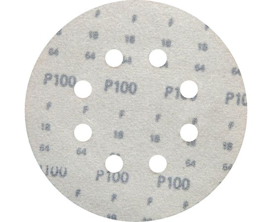 Круг шлифовальный на липучке siaone 1944 (50 шт; 125 мм; 8 отверстий; P100) sia Abrasives so50-125-8-100 – изображение 4