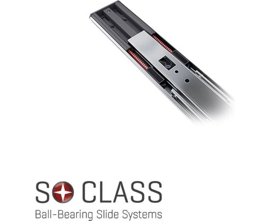 Шариковые направляющие SAMET SO CLASS накладные, высота 46 мм, с доводчиком, 450 мм СТ-00001291 – изображение 8