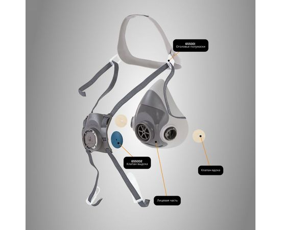 Комплект для защиты дыхания Jeta Safety J-SET размер М/средний 5500PК-M – изображение 7
