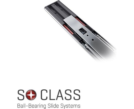 Шариковые направляющие SAMET SO CLASS накладные, высота 46 мм, с доводчиком, 500 мм СТ-00001292 – изображение 4