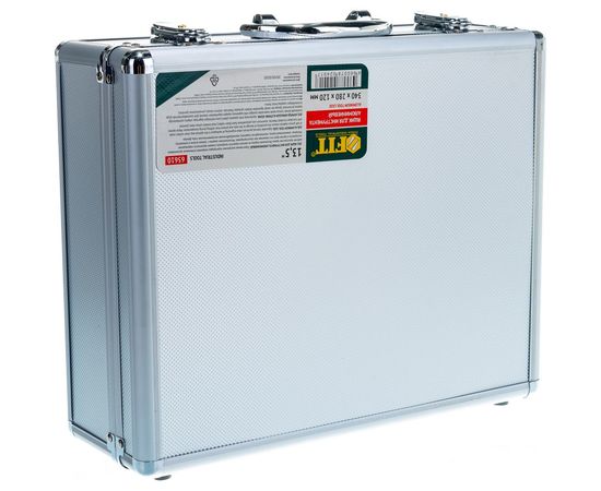 Ящик-чемодан алюминиевый для инструмента (340x280x120 мм) FIT 65610 – изображение 2