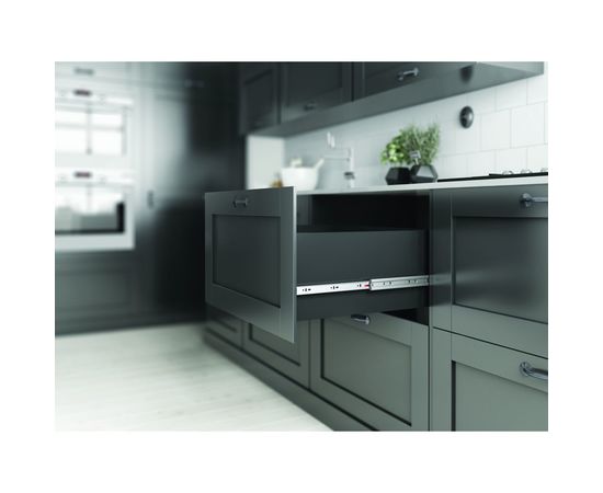 Шариковые направляющие SAMET SO CLASS накладные, высота 46 мм, с доводчиком, 500 мм СТ-00001292 – изображение 6