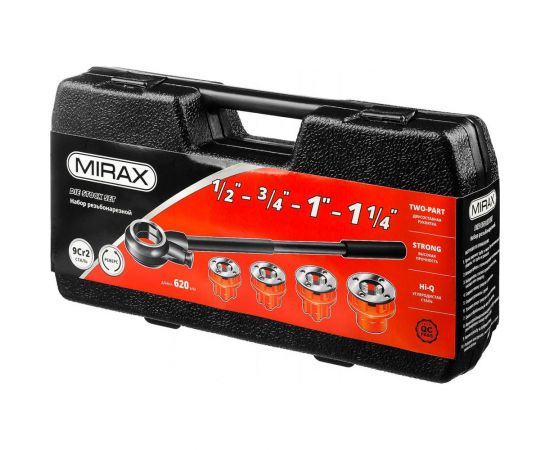 Трубный резьбонарезной набор №4 MIRAX 5 предметов 28240-H4 – изображение 2