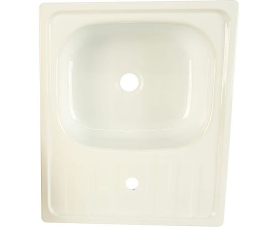 Стальная мойка Гомель эмалированная, 500х600, с кронштейнами 28684 