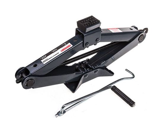 Механический ромбический домкрат SKYWAY 3т h 140-455 с резиновой опорной частью, в сумке S01801008 