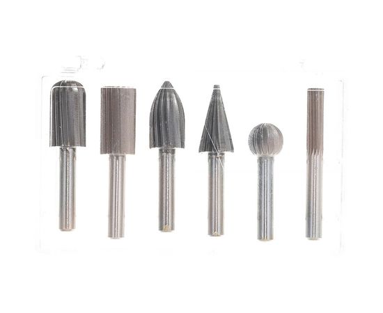 Набор фрез твердосплавных по дереву (6 шт; 6 мм; HSS) SKRAB 37224 