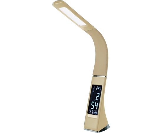 Настольный светильник c часами Uniel 5W TLD-542 Cream/LED/300Lm/5000K/Dimmer UL-00003303 