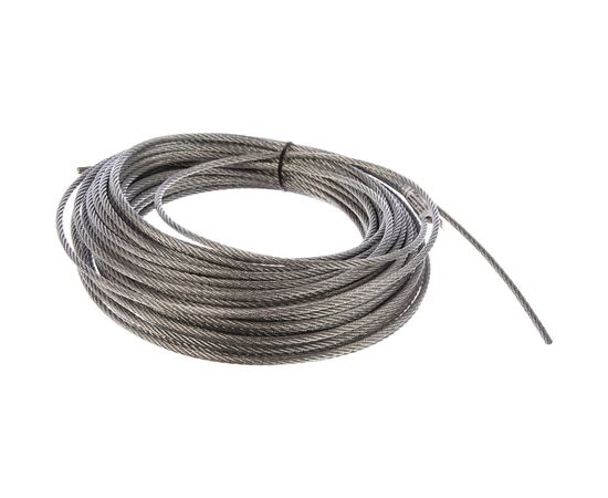 Стальной трос для растяжки DIN 3055 5 мм упак. 30м- накл. Tech-Krep 127851 