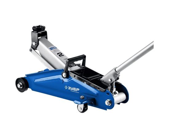 Гидравлический подкатной домкрат 2т, 130-380мм, в кейсе, ЗУБР Профессионал T50 43052-2-K 