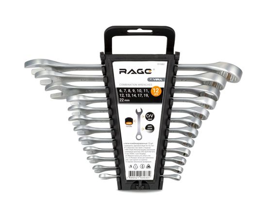 Набор комбинированных ключей 12 предметов VIRA RAGE 511062 