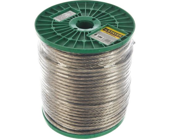 Стальной трос MASTER в полимерной оболочке STAYER 30410-80 