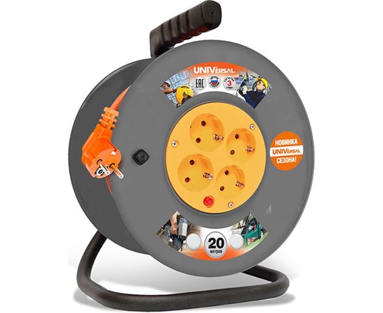 Удлинитель на катушке UNIVersal ВЕМ-250 термо ПВС 3*0,75 20м 9634151 1679 