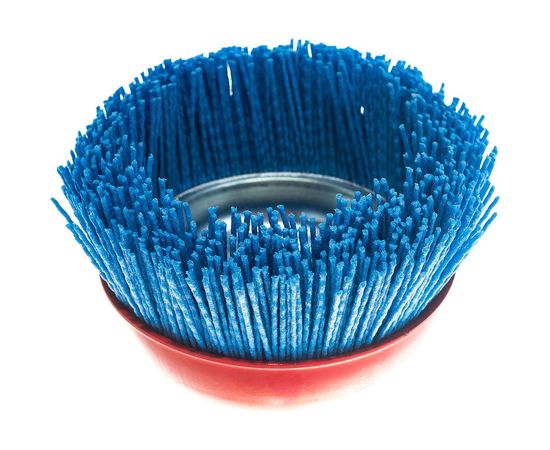 Щетка дисковая нейлоновая ZrO2 ПРОФИ (125 мм; М14) SKRAB 35488 – изображение 3