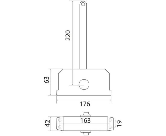 Дверной доводчик Trodos TD-80 коричневый 272012 – изображение 2