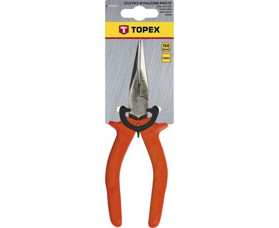 Удлиненные прямые плоскогубцы TOPEX 160 мм, 1000 В 32D513 – изображение 4