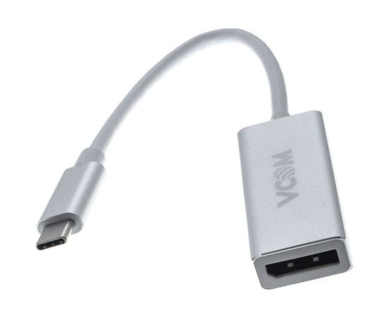 Кабель-адаптер VCOM USB 3.1 Type-C/m - DisplayPort/f, 3840x216060Hz, 10Gbps, Aluminum Shell, 0,15m CU422M – изображение 3