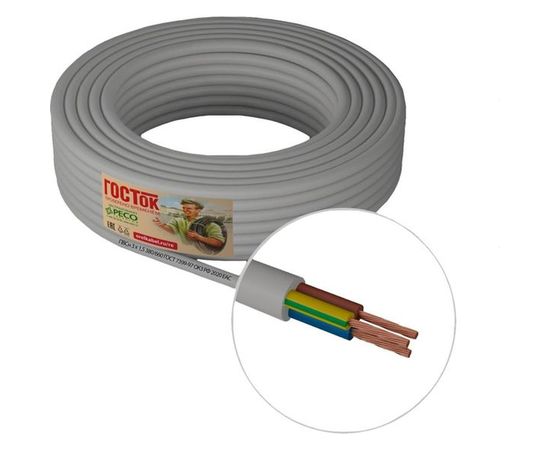 Провод ПВС 3 х 1.5 белый 20м ГОСТок ГТ0772 – изображение 3
