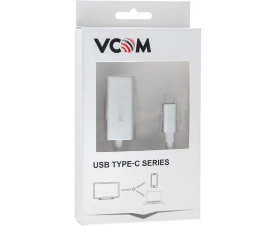 Кабель-адаптер VCOM USB 3.1 Type-C/m - DisplayPort/f, 3840x216060Hz, 10Gbps, Aluminum Shell, 0,15m CU422M – изображение 2