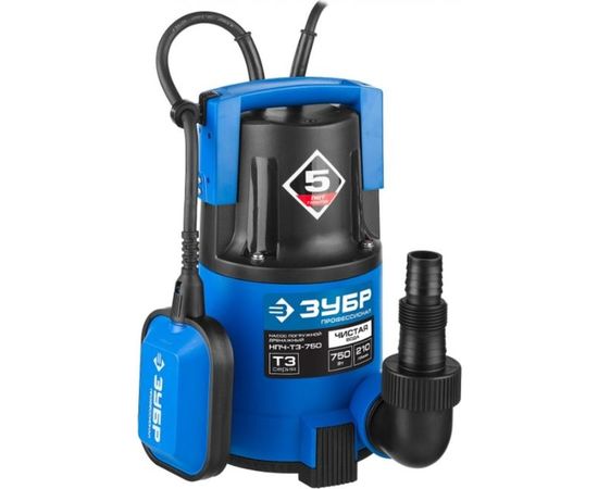 Погружной дренажный насос для чистой воды ЗУБР ПРОФЕССИОНАЛ НПЧ-Т3-750 – изображение 8