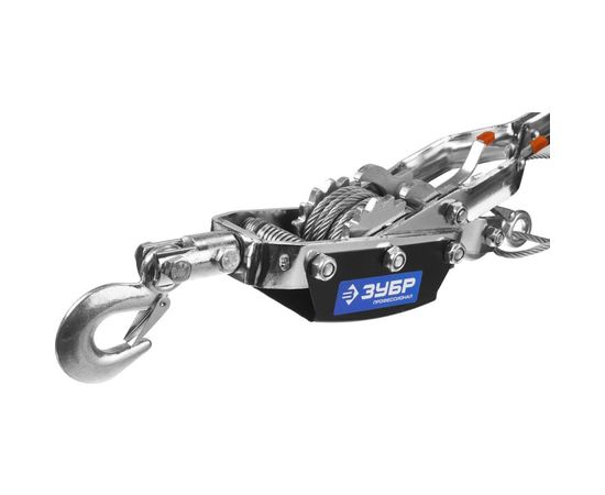 Ручная рычажная лебедка Зубр ПРОФЕССИОНАЛ тросовая 4 т 3 м в сумке 43105-4-K – изображение 4